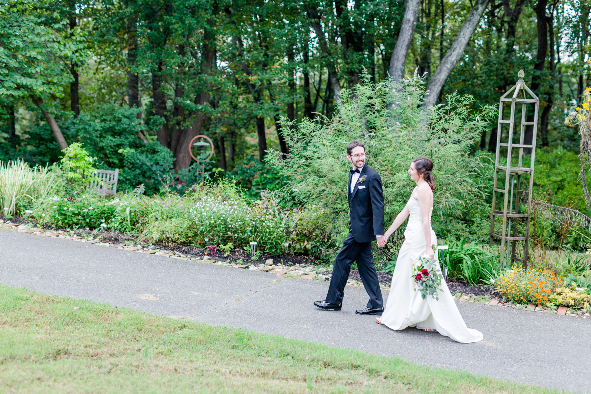 Romantic Autumn Meadowlark Botanical Gardens Wedding Carrie