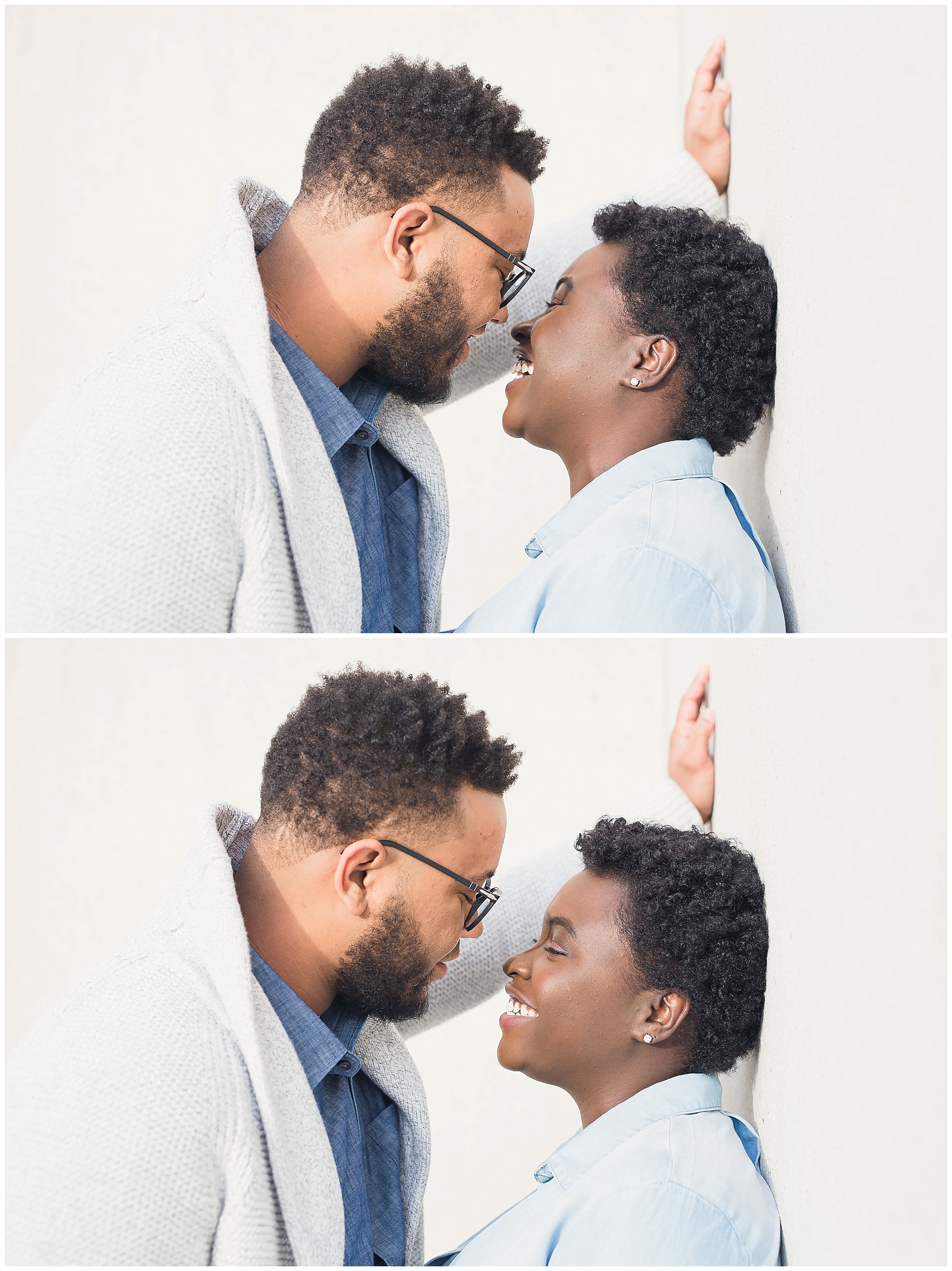 African American couple, in love, Union Station, engagement session