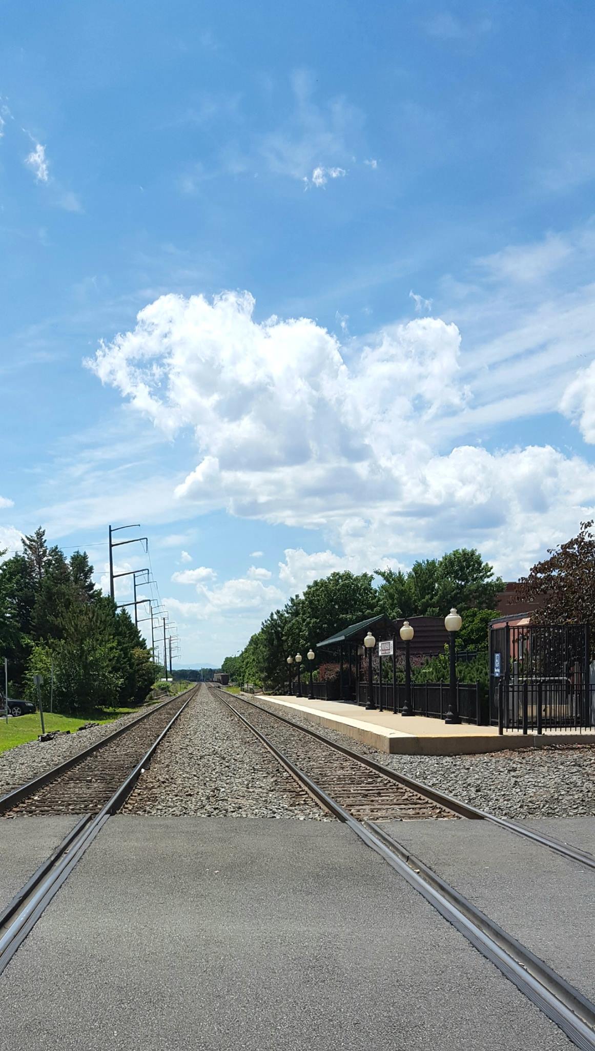 historic Manassas, northern VA, railroad, cellphone pic, summer weekend