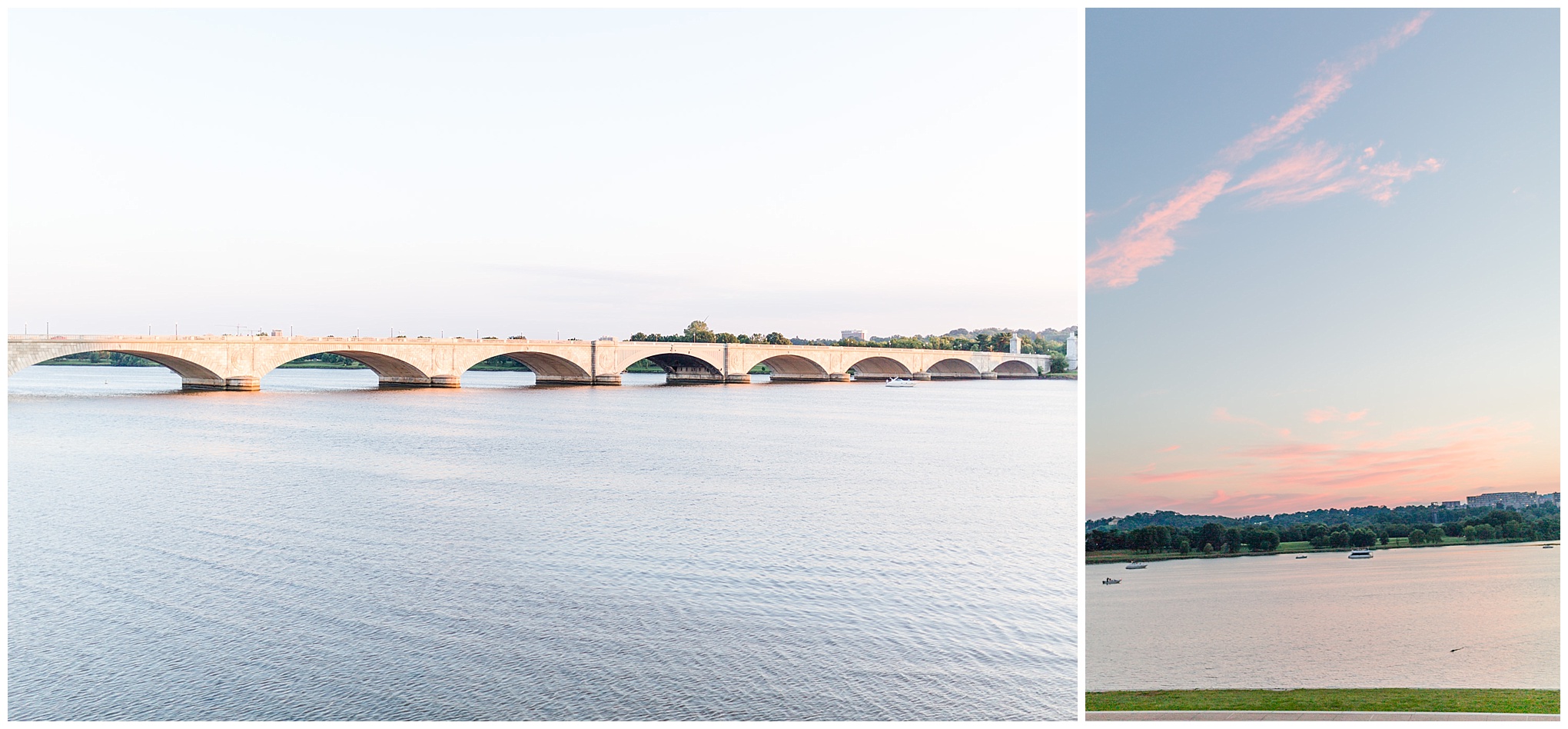 D.C. photo shoot spots, Lincoln Memorial, sunset, golden hour, magic hour, Washington, D.C. monuments, memorial bridge