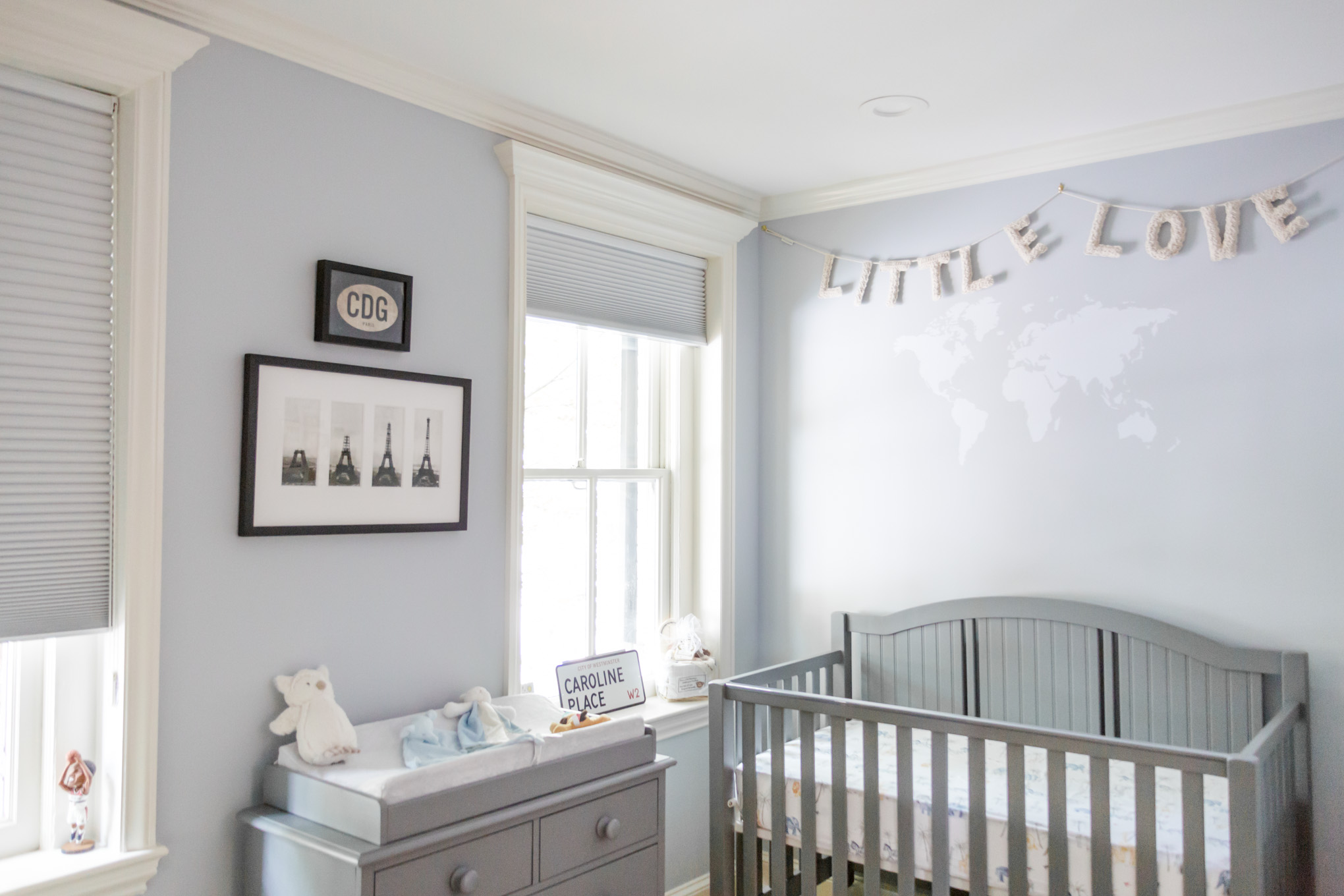 Georgetown newborn photos, baby nursery, world map, baby crib, baby boy nursery, Georgetown