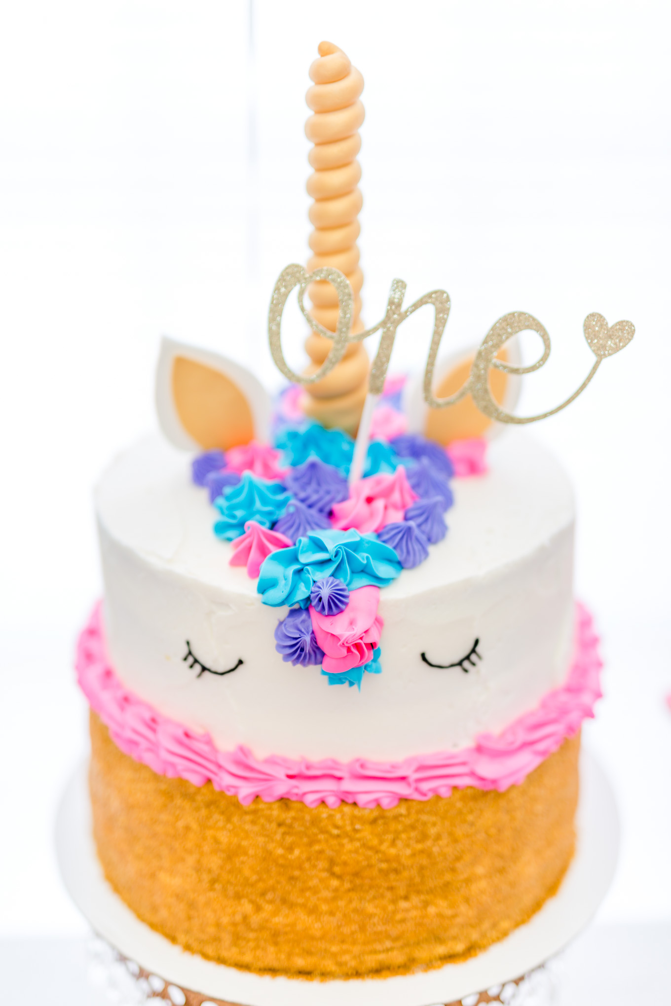 first birthday photos, unicorn cake