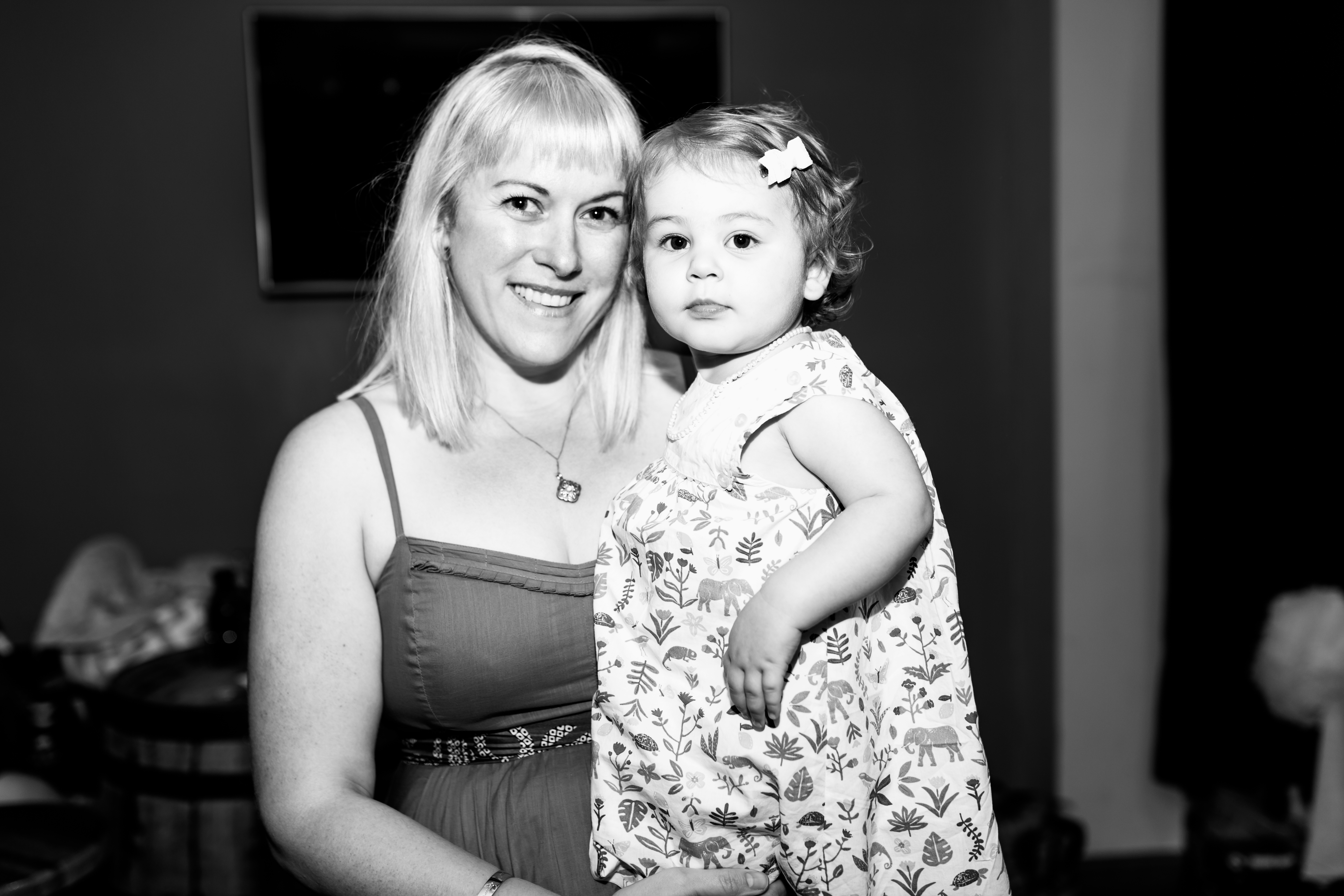full weekend, fun Monday, black and white, mother daughter, first birthday, first birthday party, birthday party, Texas Jack's, northern Virginia