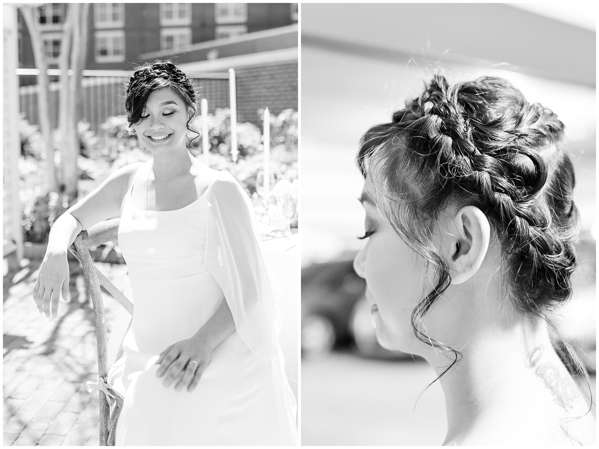 modern minimalist wedding inspiration, hair braids, up do, elegant bride, modern wedding, minimalist wedding
