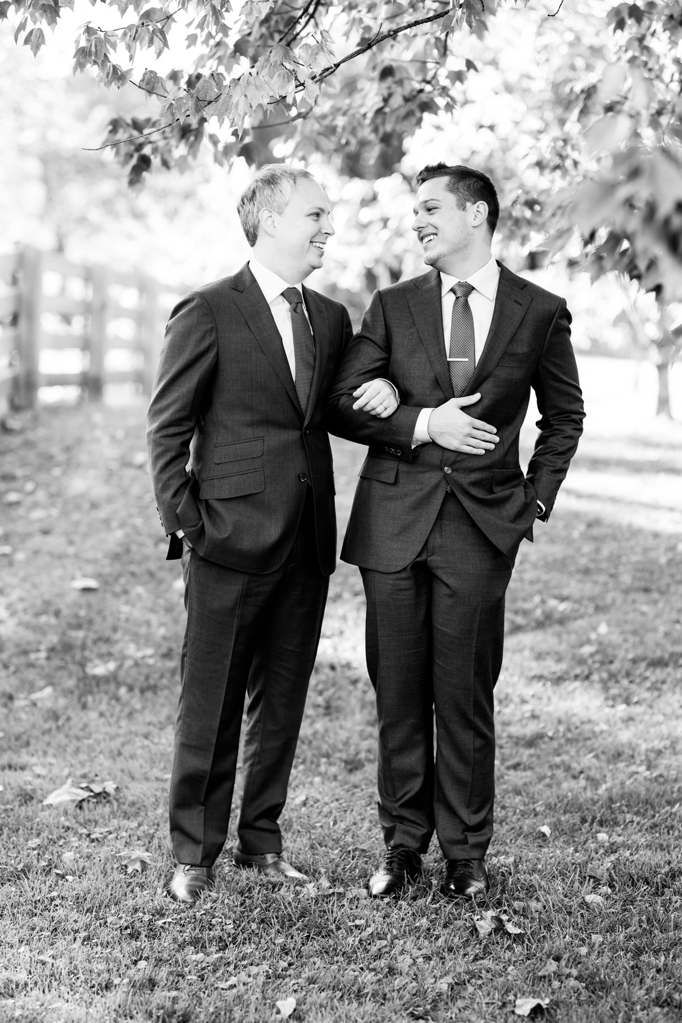 Washington, D.C. courthouse wedding, Washington, D.C. Wedding, fall wedding, autumn wedding, D.C., same sex wedding, courthouse wedding,magic hour portraits, two grooms, Rosedale Conservancy, black and white photography, black and white wedding photography, black and white portraits, young love