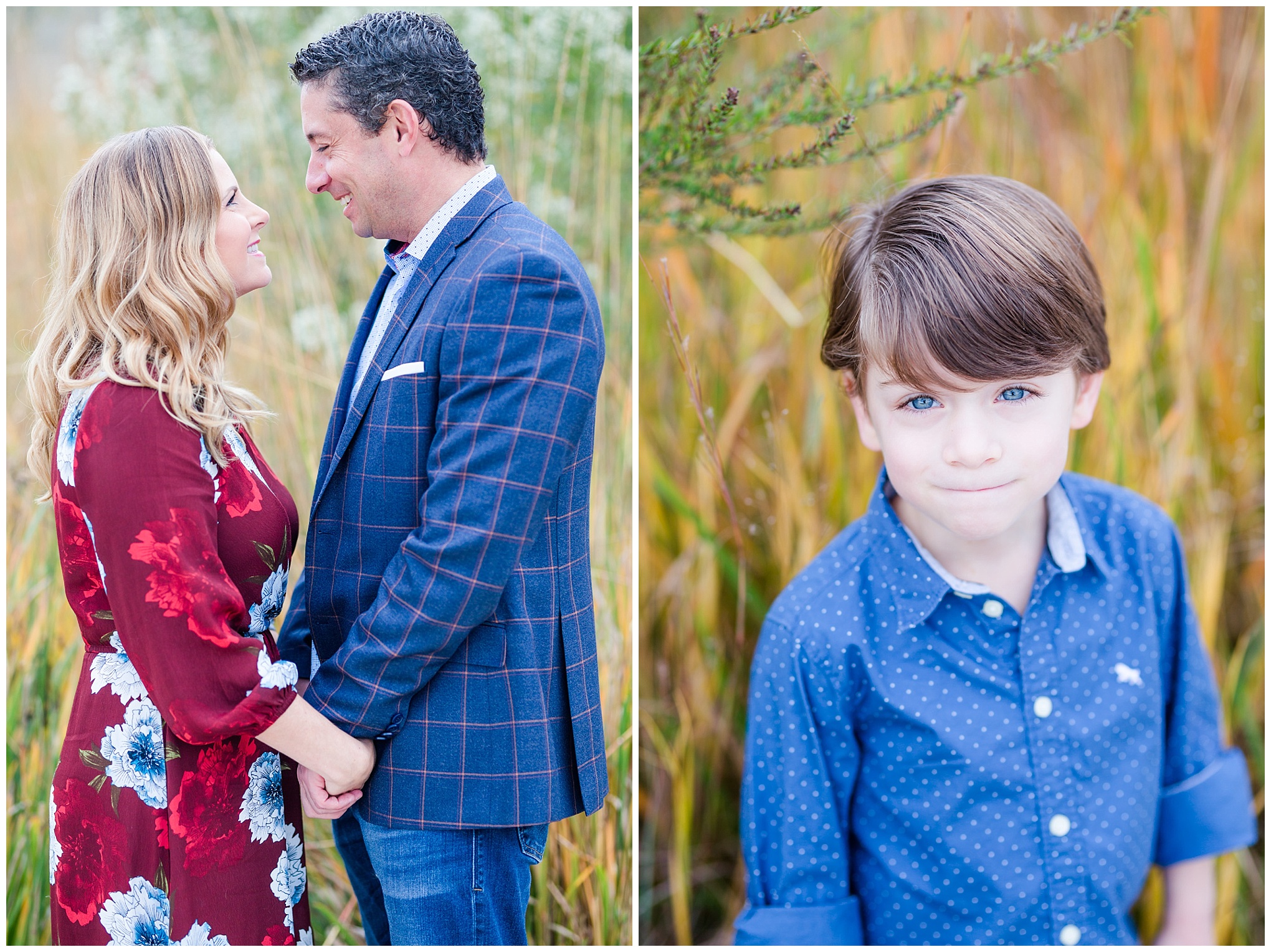 autumn Arlington family photos, family photos, family of four, Arlington, Arlington photographer, photo shoot style guide, style guide, chambray shirt, twins, fraternal twins, twin boys, love birds, mother father