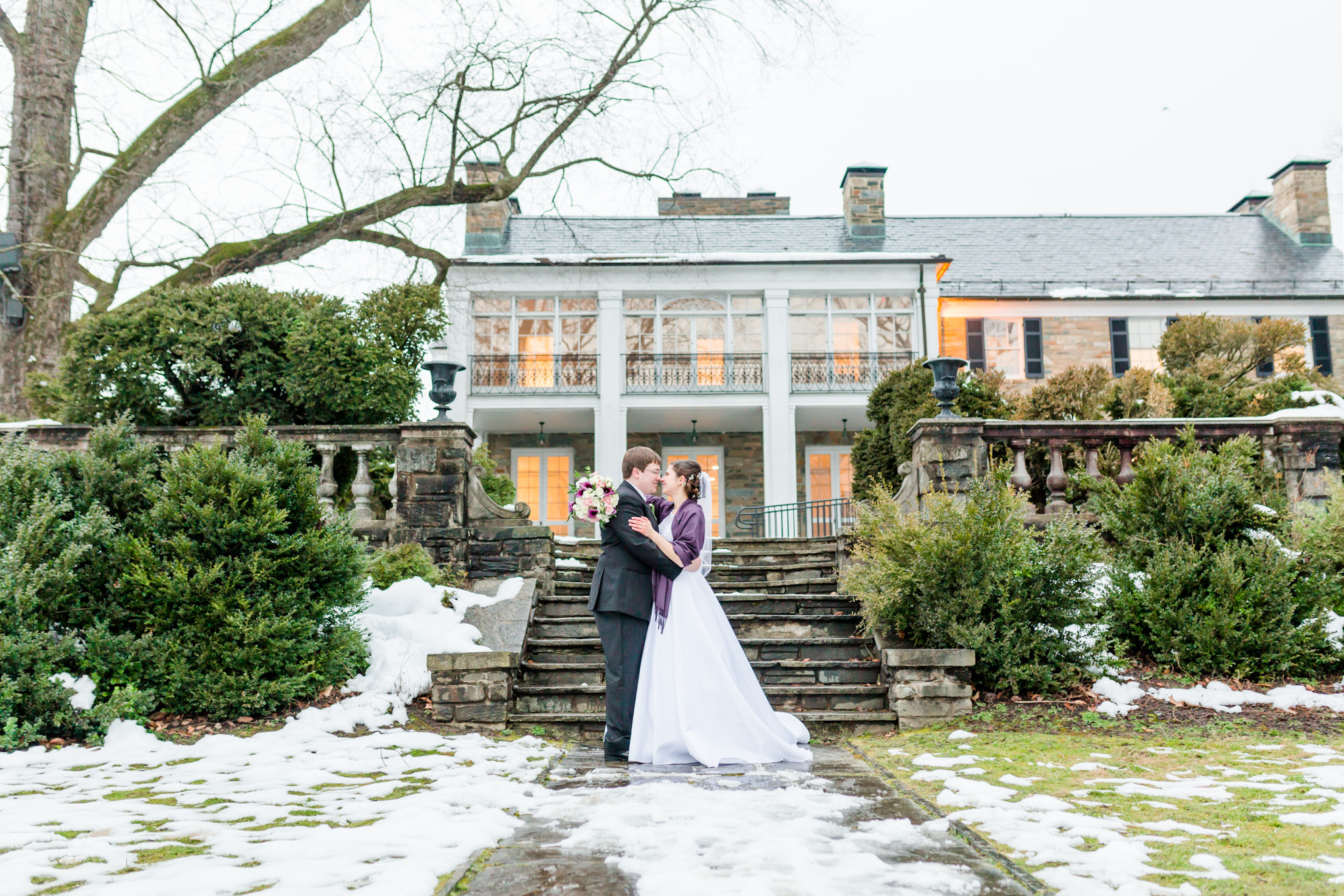 classic winter wedding in Maryland, winter wedding, classic winter wedding, classic wedding, elegant couple, purple aesthetic, church wedding, Maryland wedding, Rachel E.H. Photography, Maryland wedding photographer, natural light portraits, couple goals, relationship goals, classic wedding dress, winter white wedding, DC wedding photographer, epic portrait, Glenview Mansion