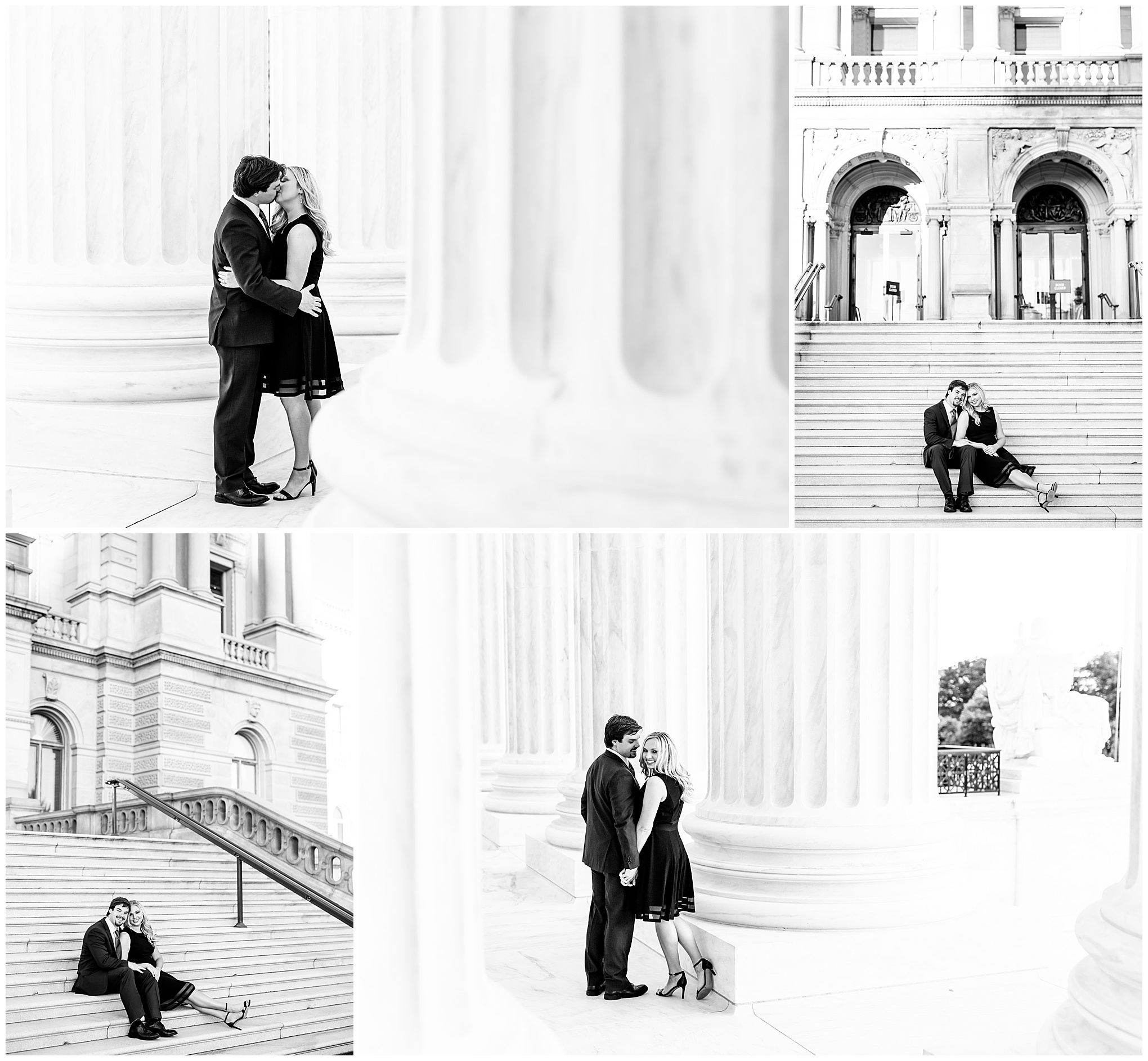 classic Capitol Hill portraits, Capitol Hill, Capitol Hill portraits, classic D.C. portraits, classic portraits, D.C. portraits, Capitol Hill D.C., anniversary portriats, D.C. vacation, married couple, Rachel E.H. Photography, sunset portraits, Library of Congress portraits, Supreme Court portraits, classic black and white portriats