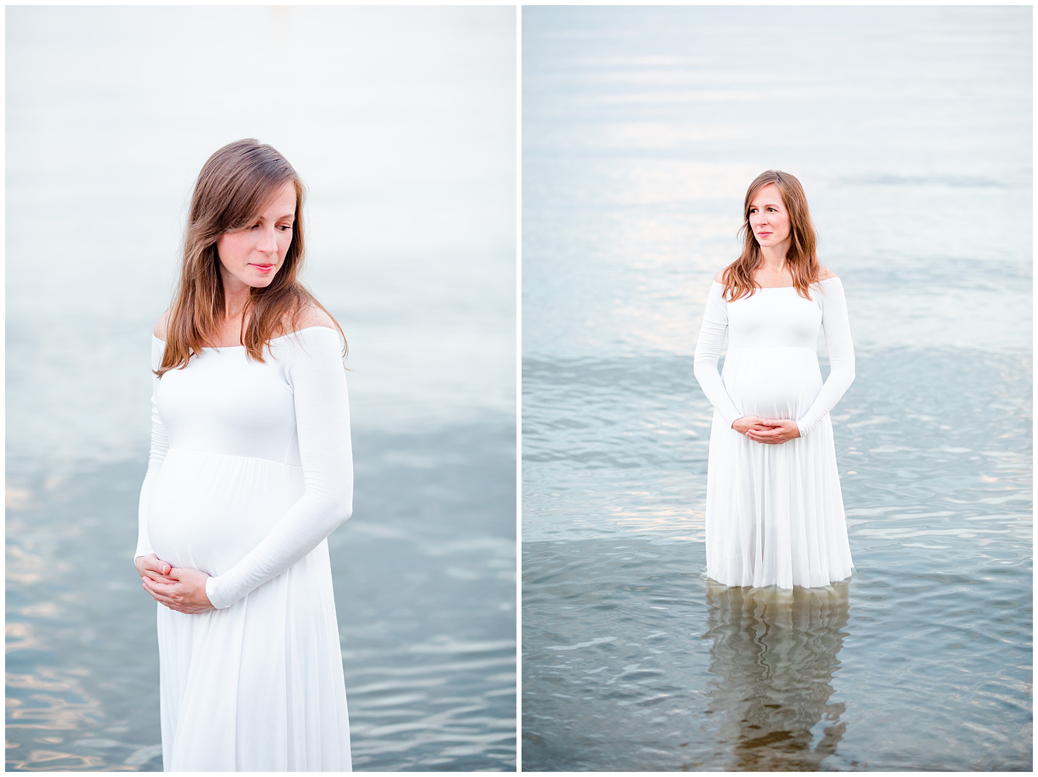 Annapolis waterfront maternity photos, Annapolis maternity photos, Annapolis maternity photographer, summer waterfront portraits, waterfront portraits, sunset portraits, sunset maternity portraits, sunset maternity photos, Annapolis photographer, DC maternity portraits, DC maternity photos, DC maternity photographer, Rachel E.H. Photography, summer maternity photos, maternity photos style, pregnant woman in water