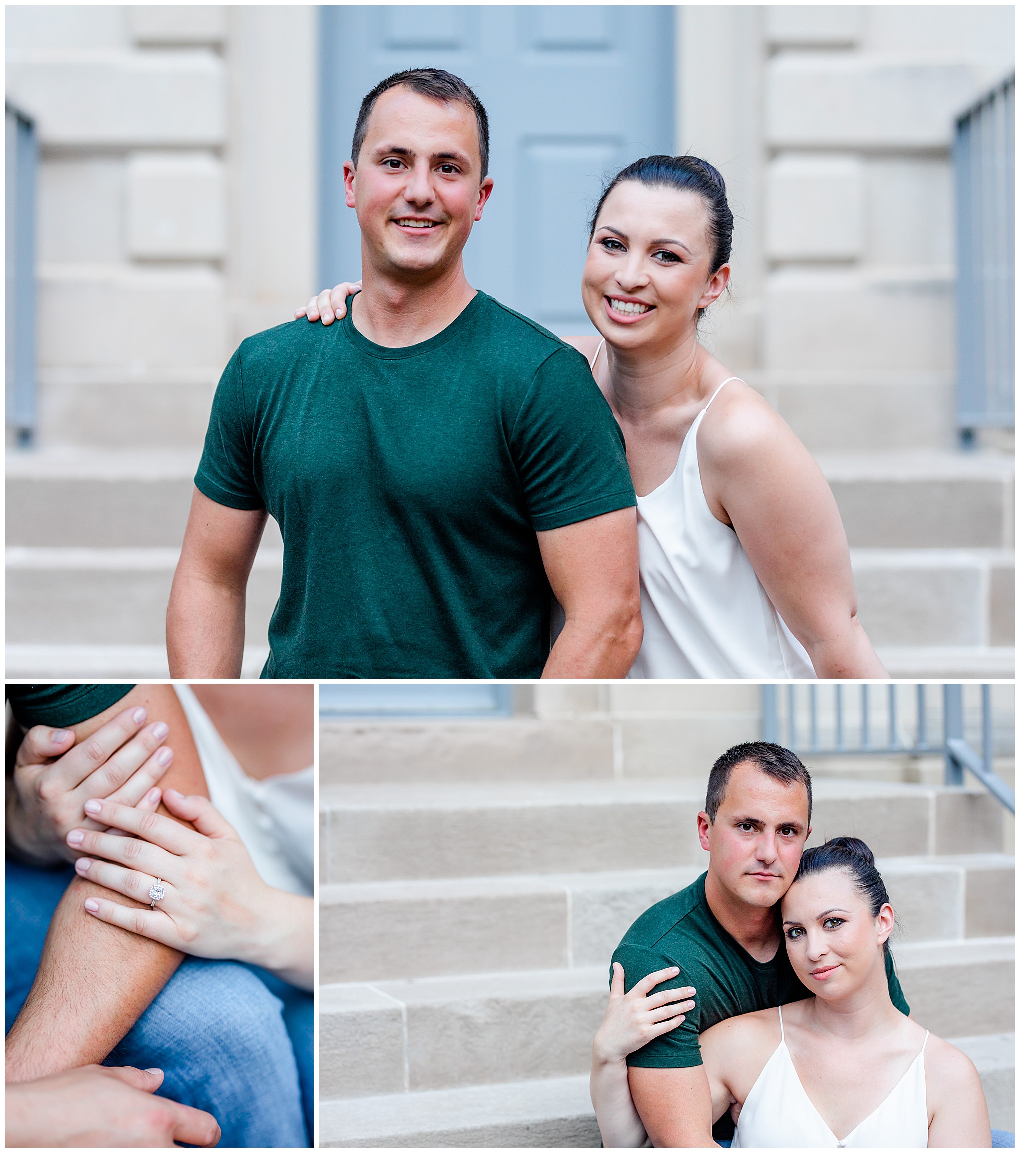 Carlyle House engagement photos, Carlyle House, Alexandria engagement photos, Old Town Alexandria engagement photos, Old Town Alexandria, Alexandria engagement photos, Alexandria Virginia, classic engagement photos, historic homes engagement photos, casual engagement photos, Rachel E.H. Photography, couple goals, diamond engagement ring