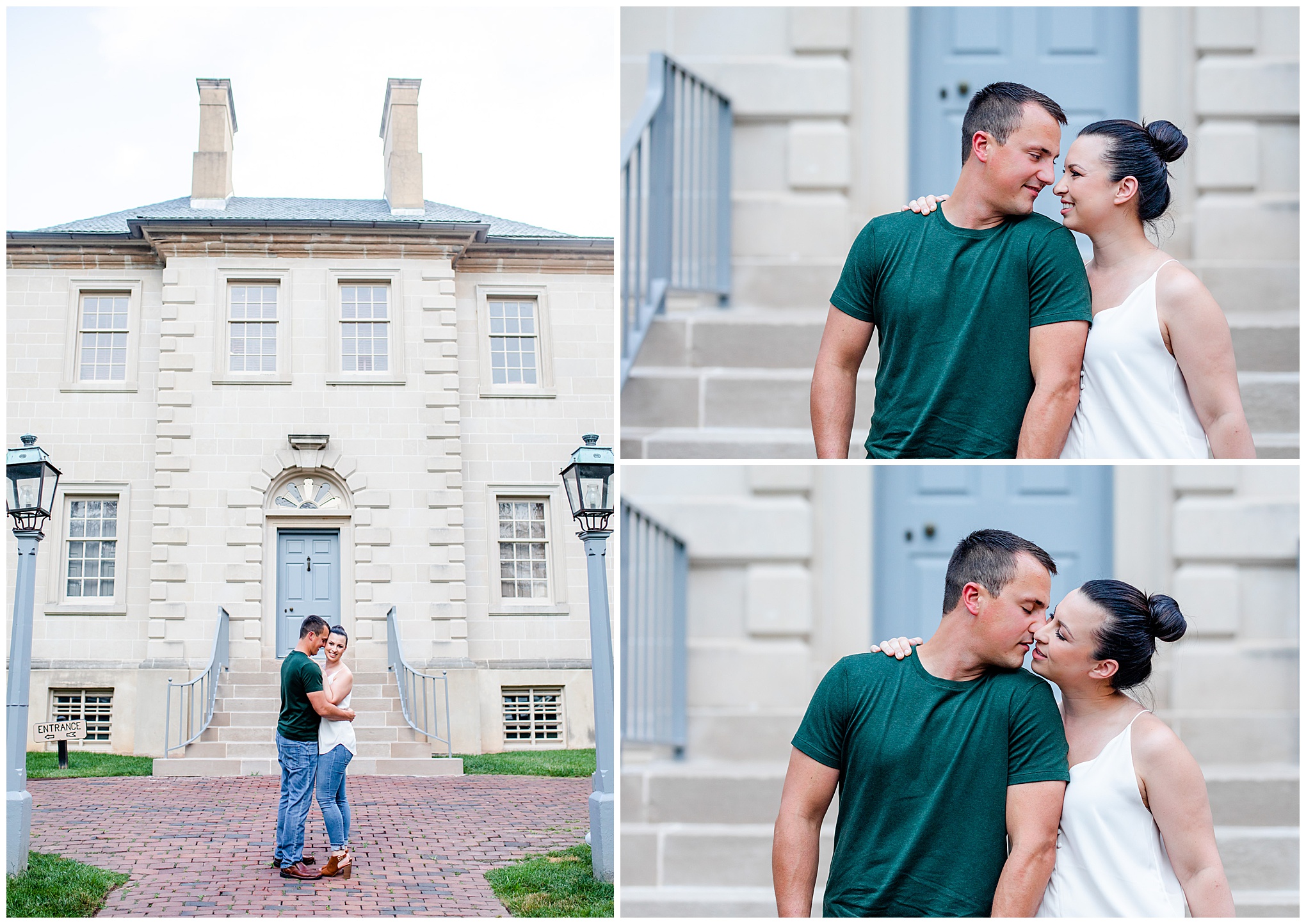Carlyle House engagement photos, Carlyle House, Alexandria engagement photos, Old Town Alexandria engagement photos, Old Town Alexandria, Alexandria engagement photos, Alexandria Virginia, classic engagement photos, historic homes engagement photos, casual engagement photos, Rachel E.H. Photography, couple goals, romantic portraits, couple almost kissing