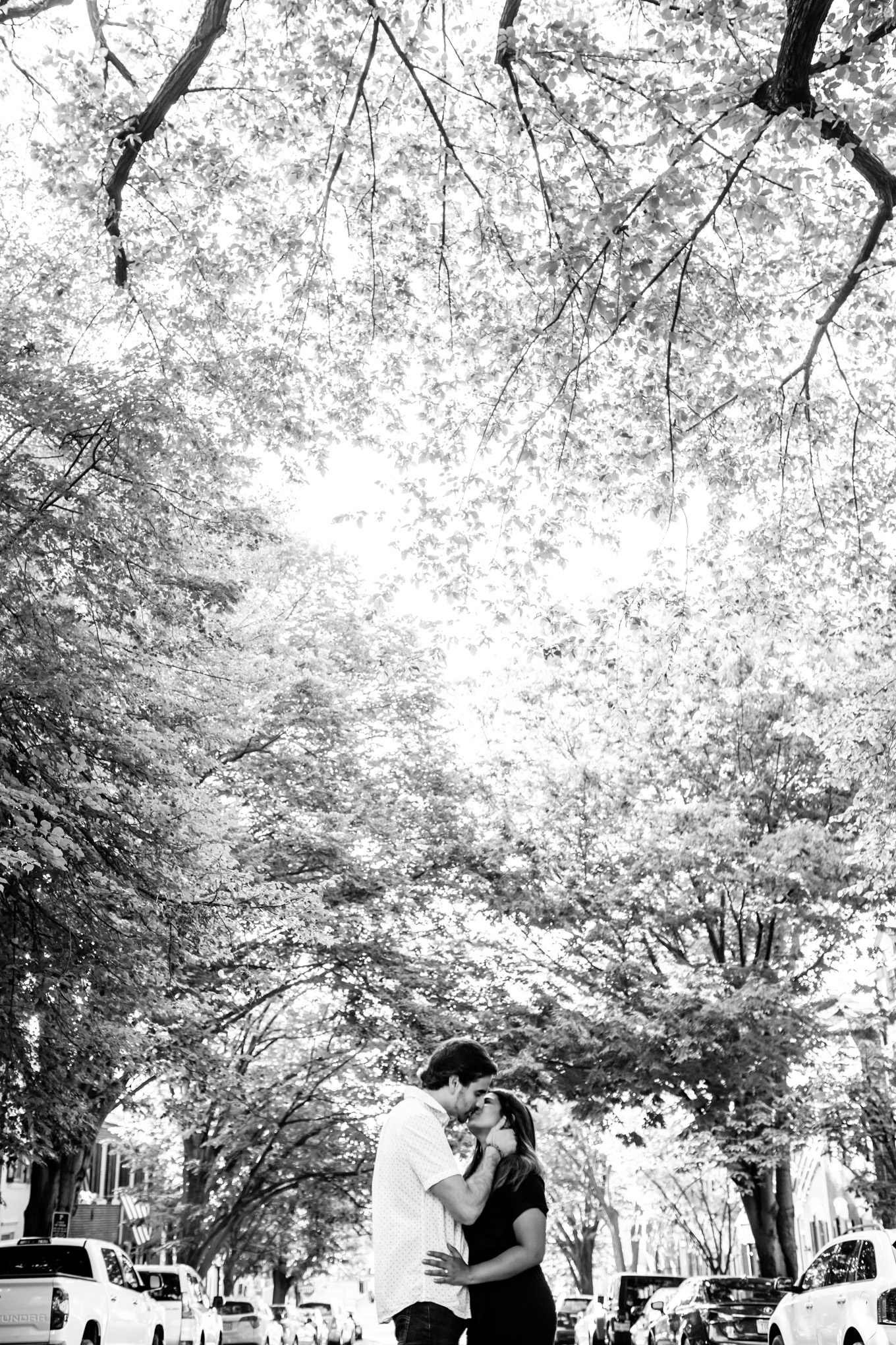Old Town Alexandria engagement photos, Alexandria engagement photos, Old Town Alexandria photos, Old Town Alexandria, Alexandria engagement photos, Alexandria Virginia, classic engagement photos, historic town engagement photos, engagement photos, Rachel E.H. Photography, black and white engagement photo