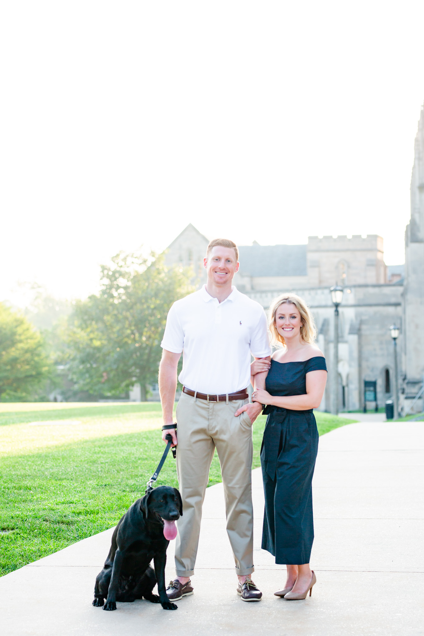 include dogs at photo shoots, how to include dogs at photo shotos, tips for including dogs at photo shoots, Rachel E.H. Photography, D.C. wedding photographer, DC wedding photographer, tips and tricks, dog tips and tricks, photography tips and tricks, engagement photos, natural light photography tips, black lab, National Cathedral