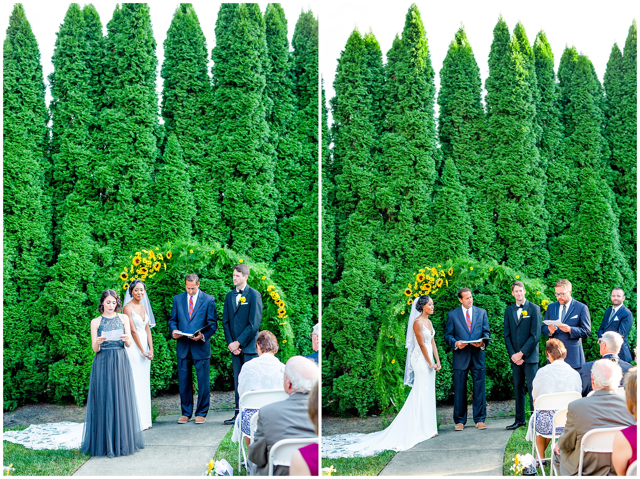 summer mansion at valley country club wedding, Maryland wedding, MD wedding, Maryland wedding photographer, summer wedding, summer wedding inspiration, Baltimore wedding photographer, DC wedding photographer, country club wedding, yellow aesthetic, Rachel E.H. Photography, wedding readings