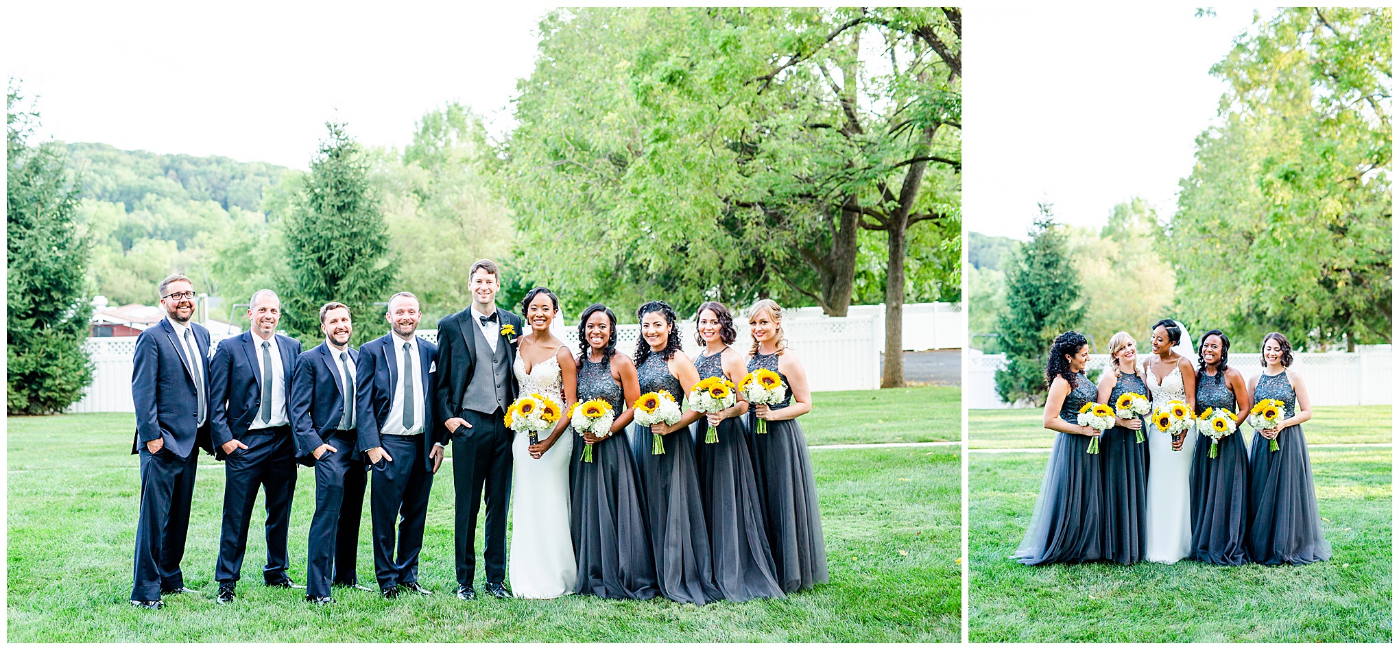 summer mansion at valley country club wedding, Maryland wedding, MD wedding, Maryland wedding photographer, summer wedding, summer wedding inspiration, Baltimore wedding photographer, DC wedding photographer, country club wedding, yellow aesthetic, Rachel E.H. Photography, wedding party portraits