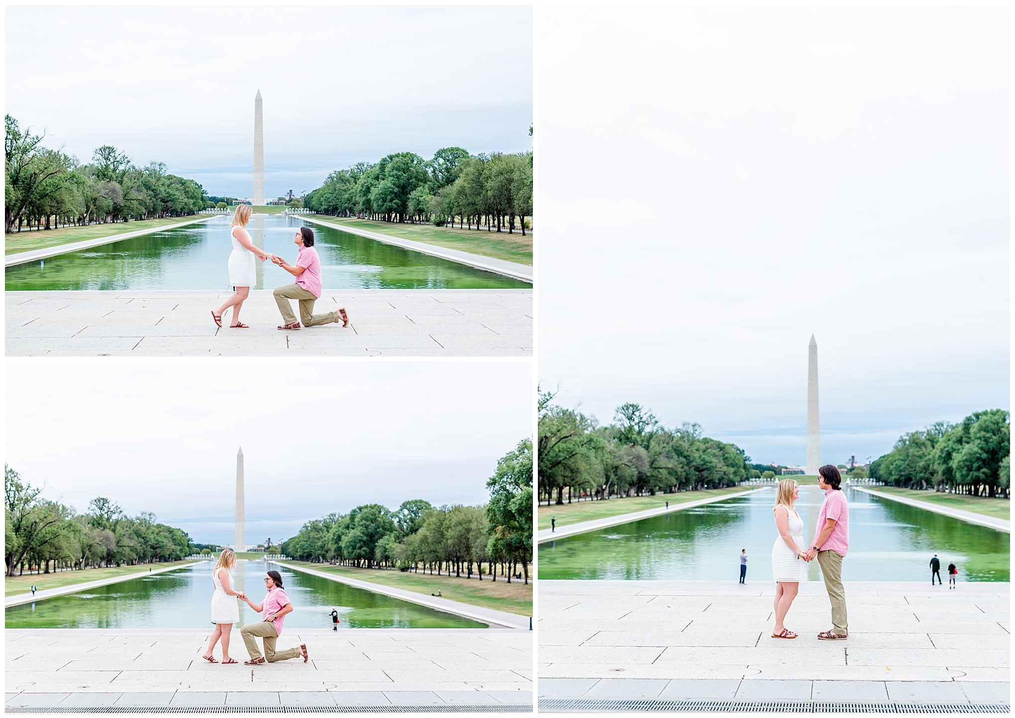 Lincoln Memorial suprise proposal, National Mall proposal, reflecting pool, Lincoln Memorial portraits, National Mall portraits, engagement photos, proposal portraits, surprise proposal photos, Rachel E.H. Photography, D.C. portraits, Virginia wedding photographer, Maryland wedding photographer, Baltimore wedding photographer, D.C. wedding photographer, marriage proposal