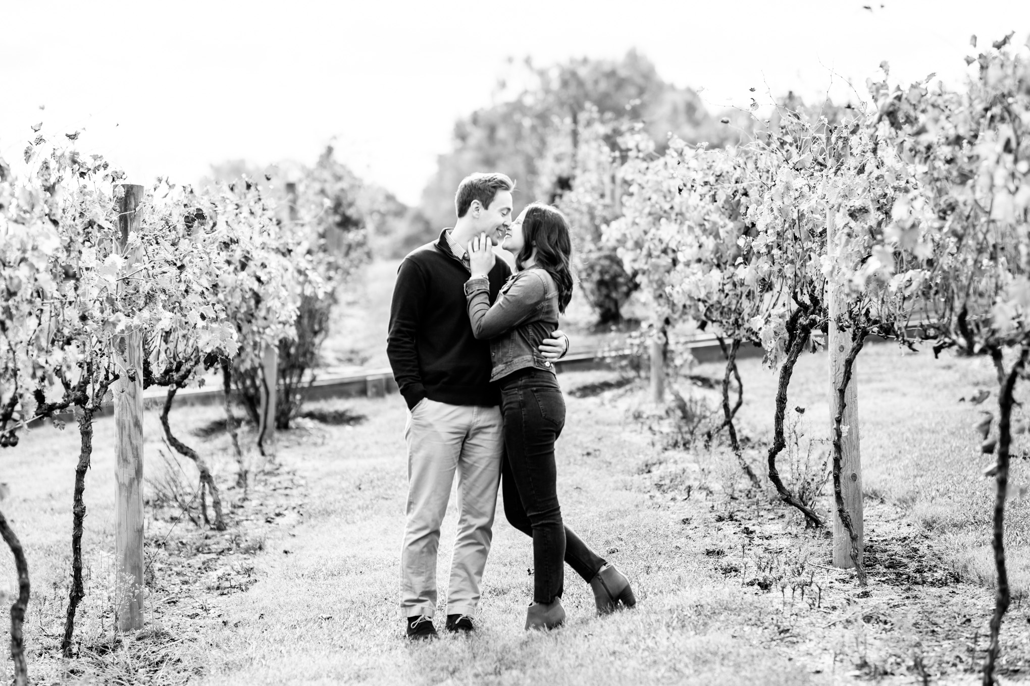 Running Hare Vineyard surprise proposal, Maryland winery, Maryland proposal photographer, D.C. proposal photographer, Maryland engagement, surprise proposal, Running Hare Vineyard proposal, Running Hare Vineyard, D.C. wedding photographer, Rachel E.H. Photography, autumn proposal, autumn surprise proposal, black and white portrait