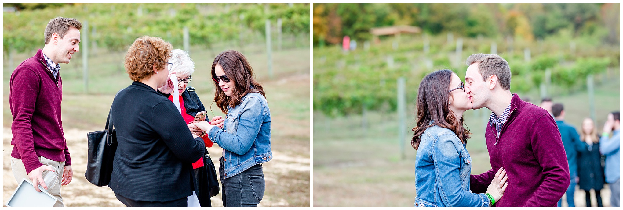 Running Hare Vineyard surprise proposal, Maryland winery, Maryland proposal photographer, D.C. proposal photographer, Maryland engagement, surprise proposal, Running Hare Vineyard proposal, Running Hare Vineyard, D.C. wedding photographer, Rachel E.H. Photography, autumn proposal, autumn surprise proposal, engaged woman