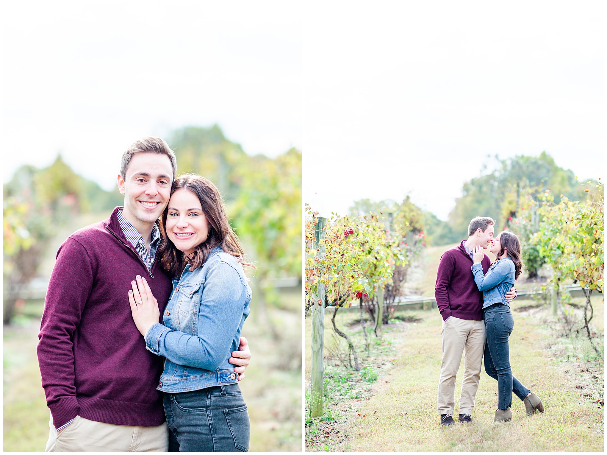 Running Hare Vineyard surprise proposal, Maryland winery, Maryland proposal photographer, D.C. proposal photographer, Maryland engagement, surprise proposal, Running Hare Vineyard proposal, Running Hare Vineyard, D.C. wedding photographer, Rachel E.H. Photography, autumn proposal, autumn surprise proposal, couple kissing