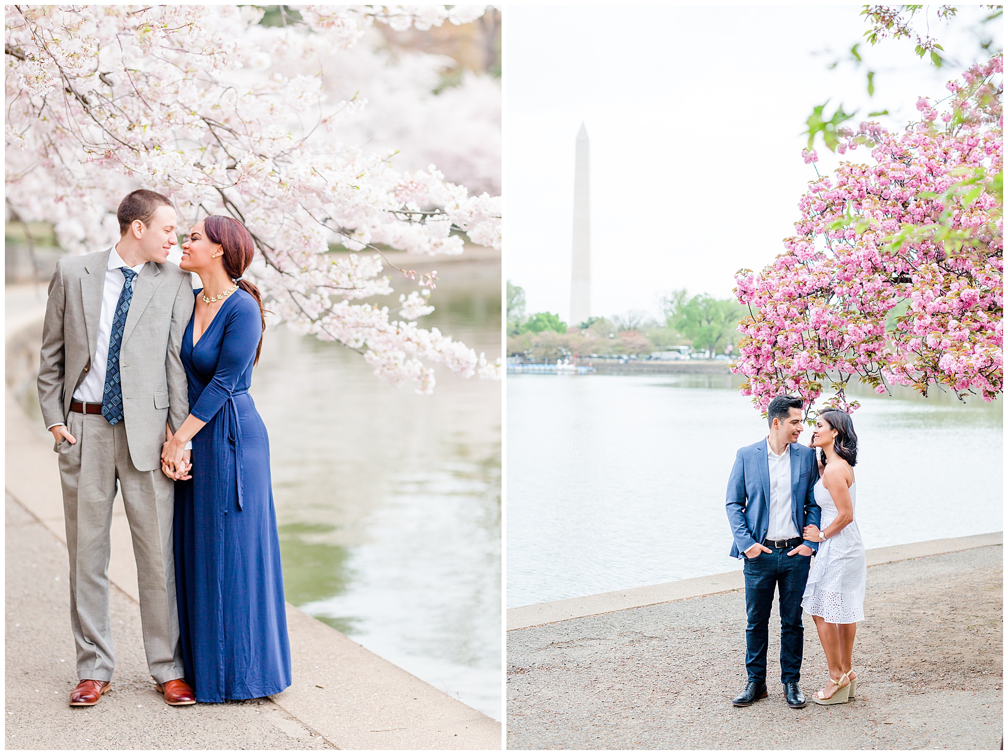 cherry blossoms photo shooot outfit ideas, D.C. cherry blossoms photographer, D.C. cherry blossoms, D.C. tidal basin, D.C. photographer, D.C. engagement photographer, D.C. wedding photographer, Rachel E.H. Photography, spring portraits, photo shoot outfits, spring outfits, engagement photos