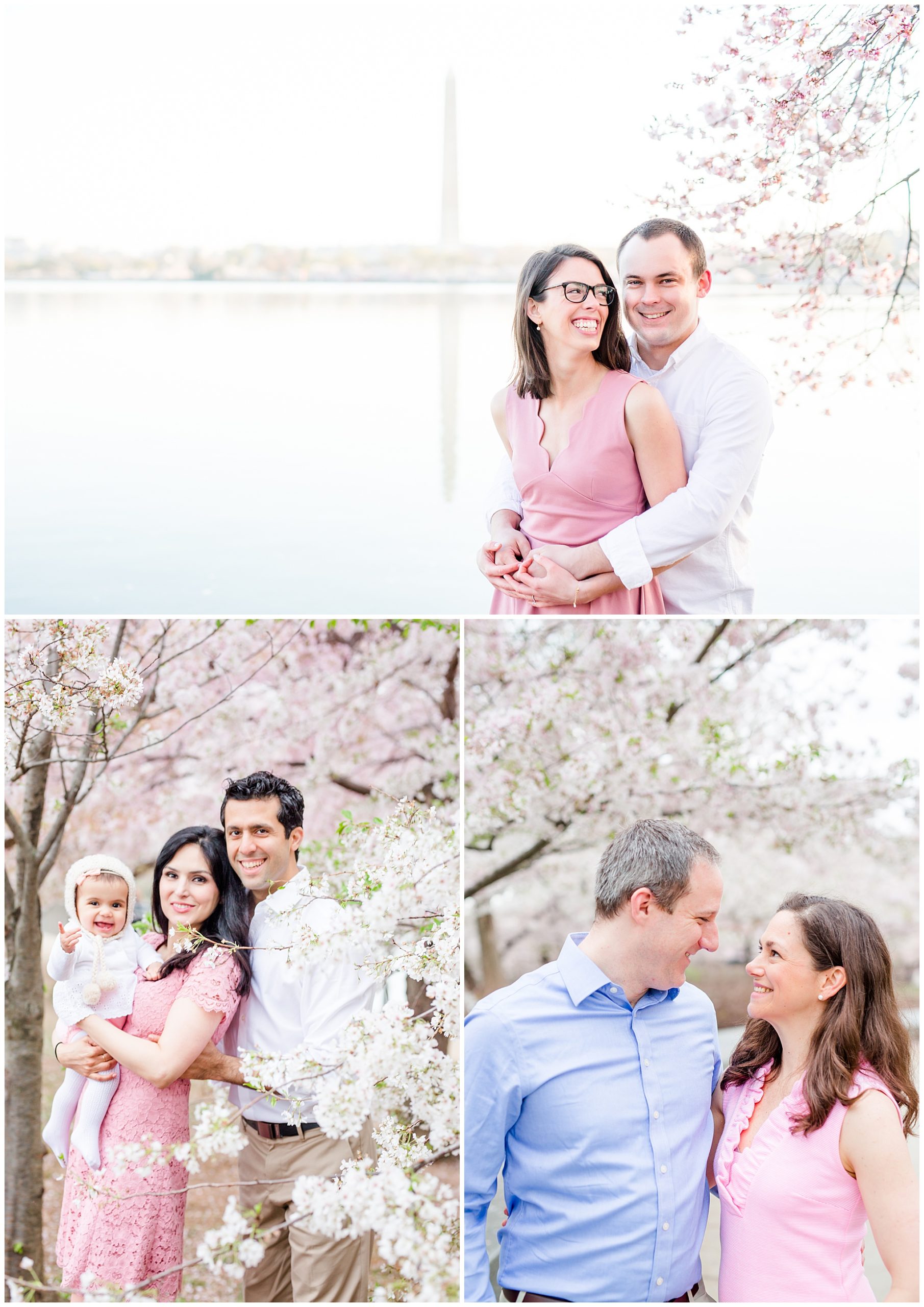 cherry blossoms photo shooot outfit ideas, D.C. cherry blossoms photographer, D.C. cherry blossoms, D.C. tidal basin, D.C. photographer, D.C. engagement photographer, D.C. wedding photographer, Rachel E.H. Photography, spring portraits, photo shoot outfits, spring outfits, family portraits, engagement photos