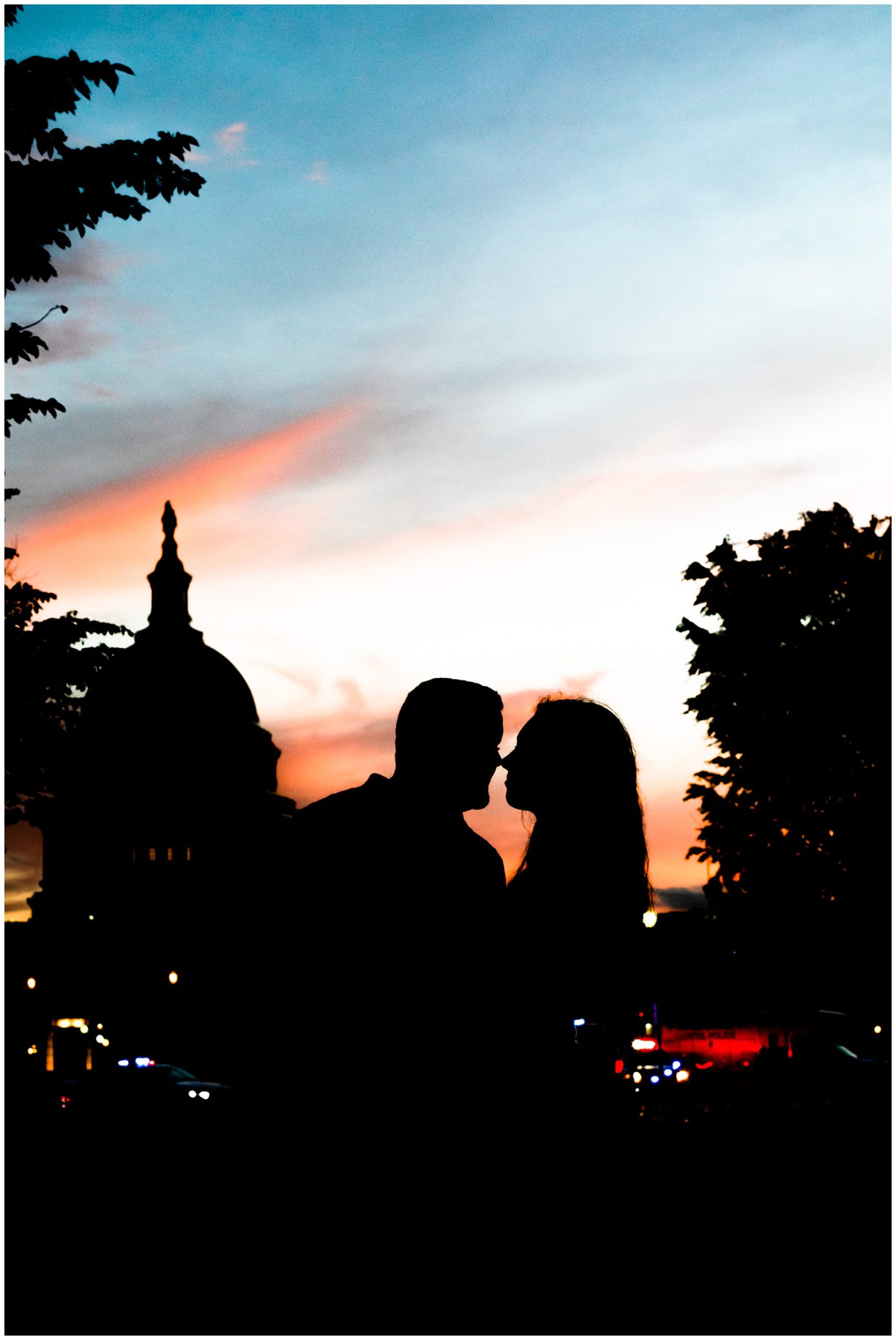 Capitol Hill engagement session, Capitol Hill portraits, D.C. engagement photography, D.C. engagement photographer, D.C. Capitol Hill D.C., DC photography, engagement photography, Rachel E.H. Photography, classic engagement photos, spring engagement photos, silhouette