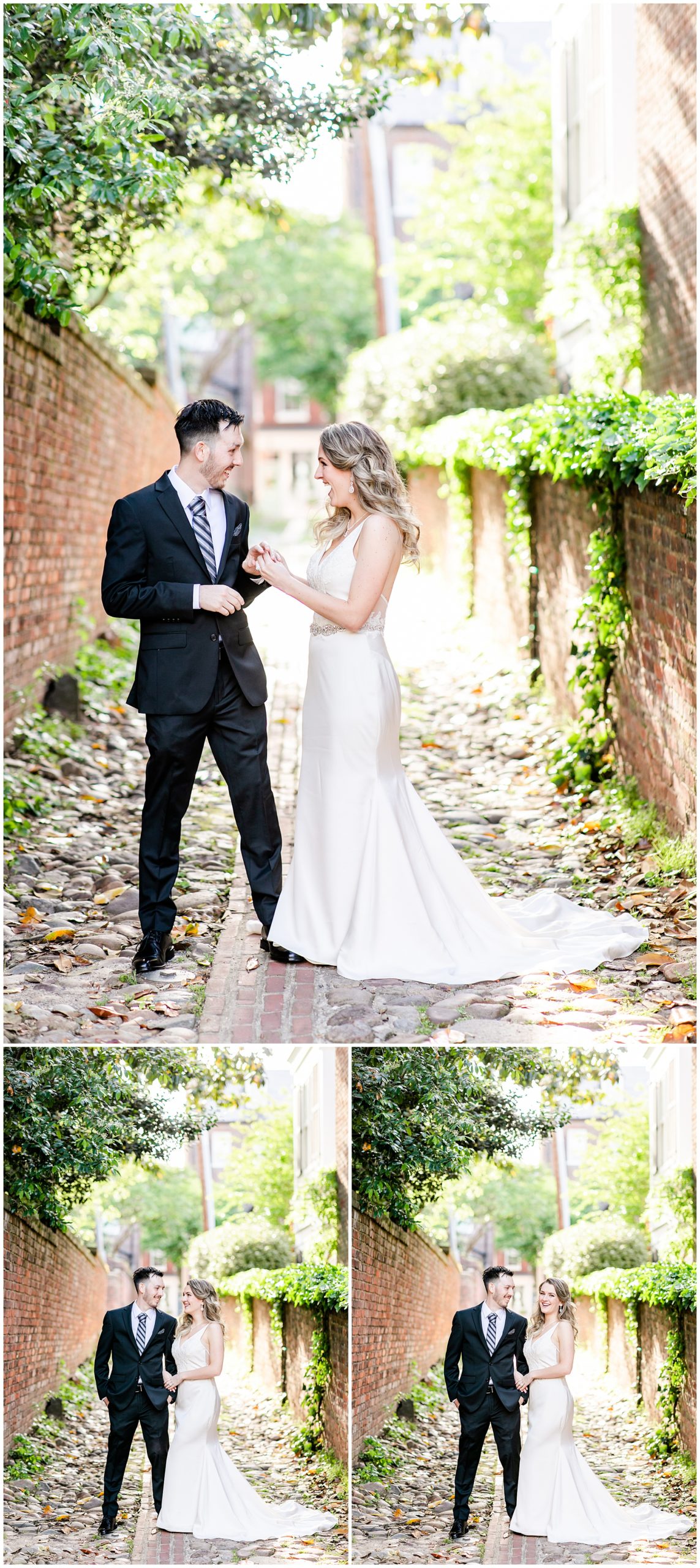 glowing spring Alexandria elopement, Alexandria wedding photographer, Old Town wedding photographer, Old Town Alexandria, Old Town wedding, spring wedding, DC area wedding, DC wedding photographer, Rachel E.H. Photography, classic bride and groom