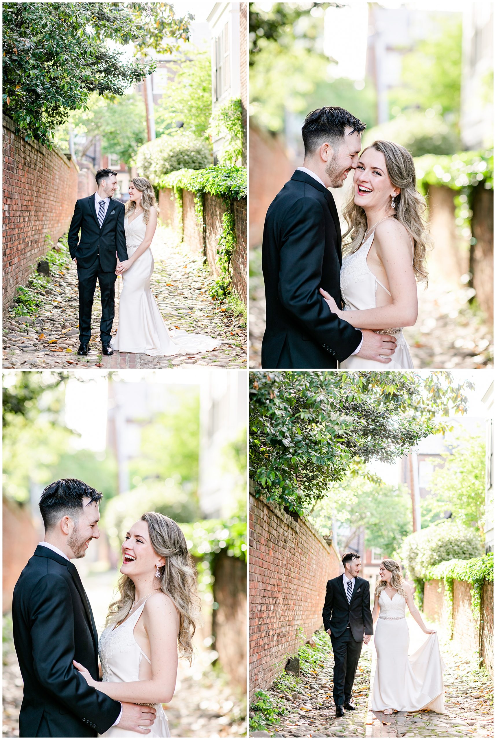 glowing spring Alexandria elopement, Alexandria wedding photographer, Old Town wedding photographer, Old Town Alexandria, Old Town wedding, spring wedding, DC area wedding, DC wedding photographer, Rachel E.H. Photography, classic bride and groom, natural light wedding portraits