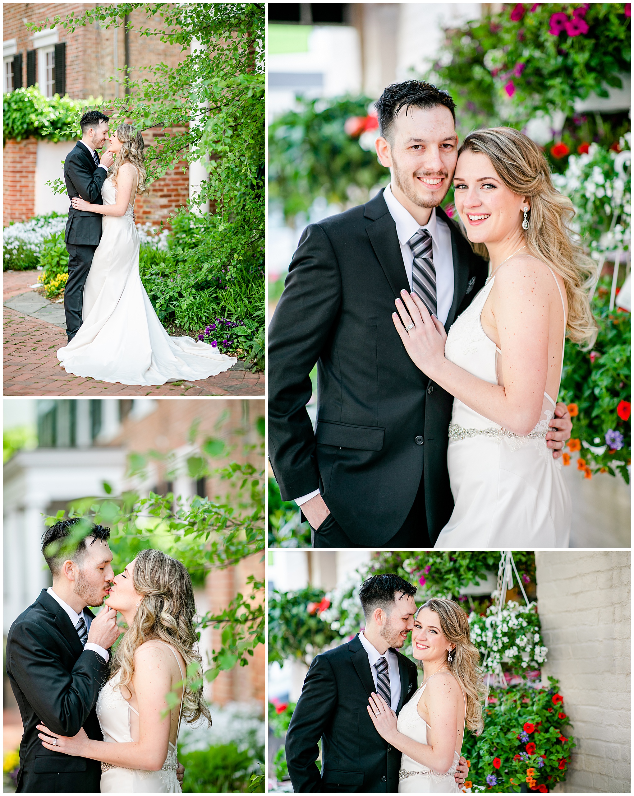 glowing spring Alexandria elopement, Alexandria wedding photographer, Old Town wedding photographer, Old Town Alexandria, Old Town wedding, spring wedding, DC area wedding, DC wedding photographer, Rachel E.H. Photography, classic bride and groom, spring flowers