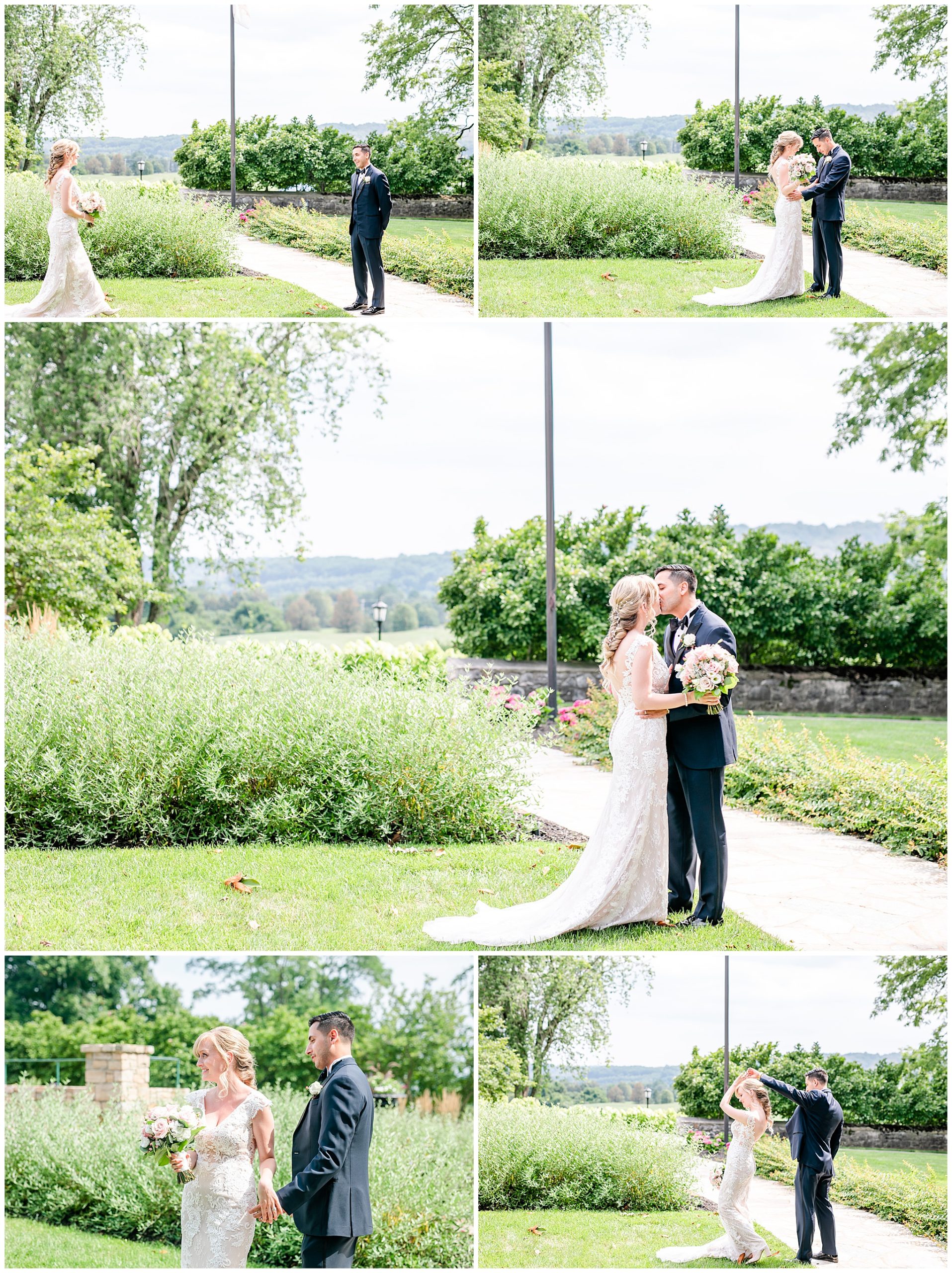 mid-summer Hayfields Country Club, Hunt Valley wedding, Baltimore wedding photographer, Rachel E.H. Photography, DC wedding photographer, summer wedding, pink and navy aesthetic, Washington DC wedding photography, Baltimore wedding photography, first look, romantic first look