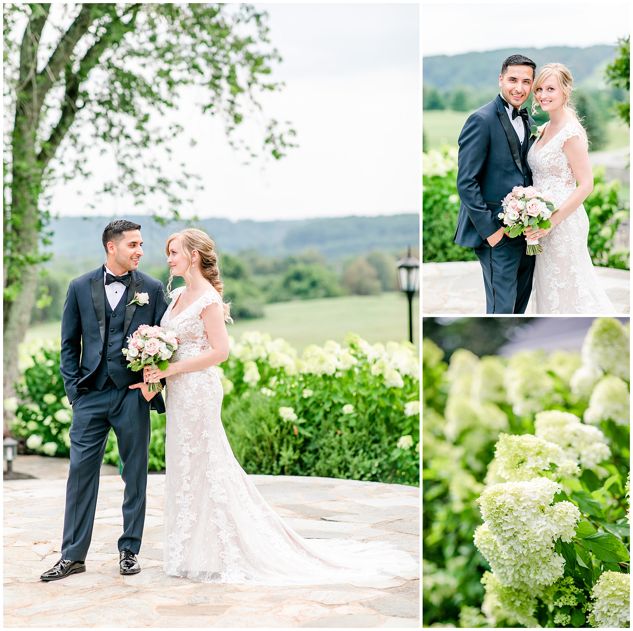 mid-summer Hayfields Country Club, Hunt Valley wedding, Baltimore wedding photographer, Rachel E.H. Photography, DC wedding photographer, summer wedding, pink and navy aesthetic, Washington DC wedding photography, Baltimore wedding photography, hydrangea, newlywed portraits