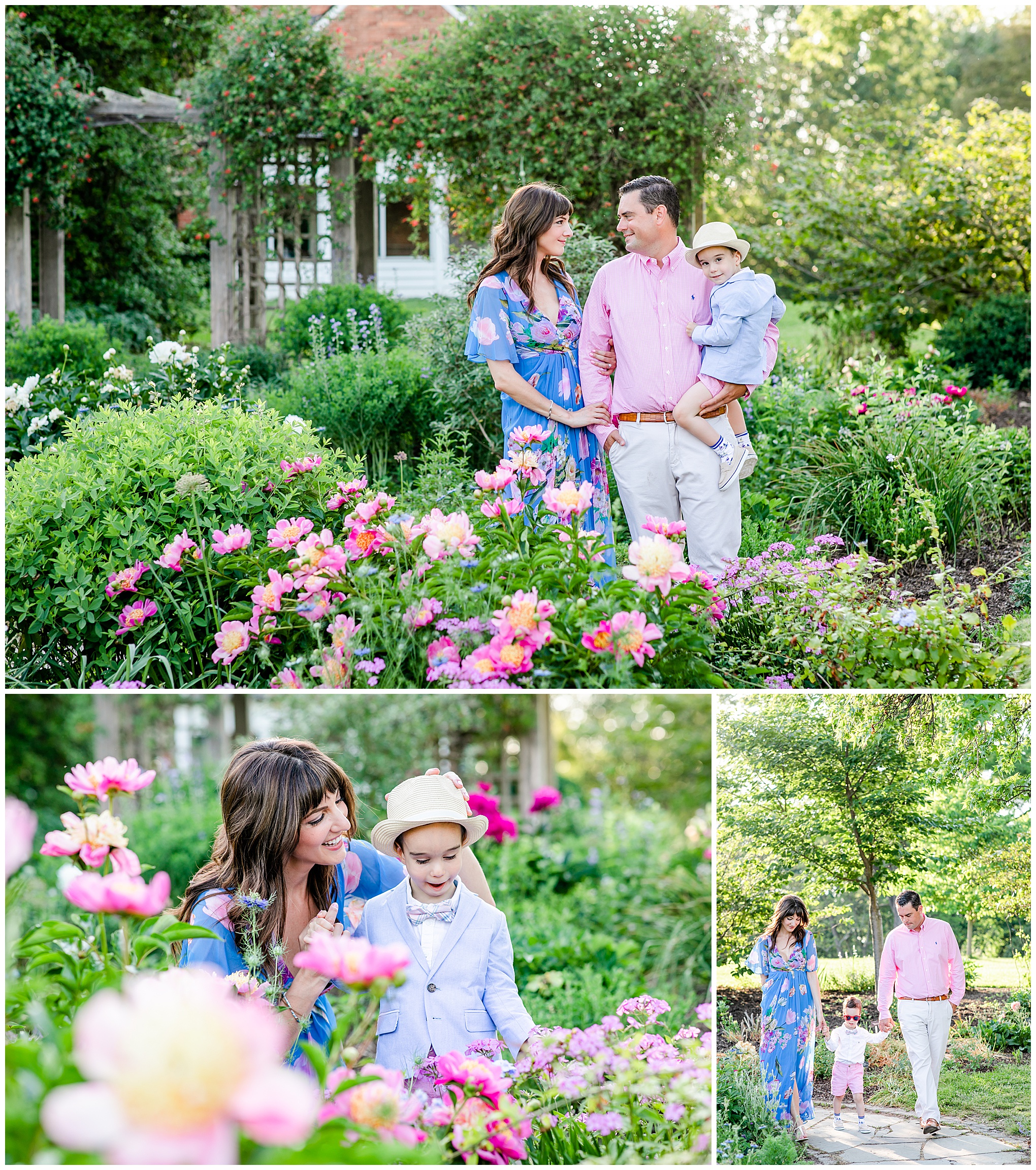 Green Spring Gardens Family Photos, Green Spring Gardens photos, Green Spring Gardens Alexandria, Alexandria family photos, spring family photos, Alexandria photographer, Rachel E.H. Photography, family walking holding hands, woman playing with toddler, family in garden