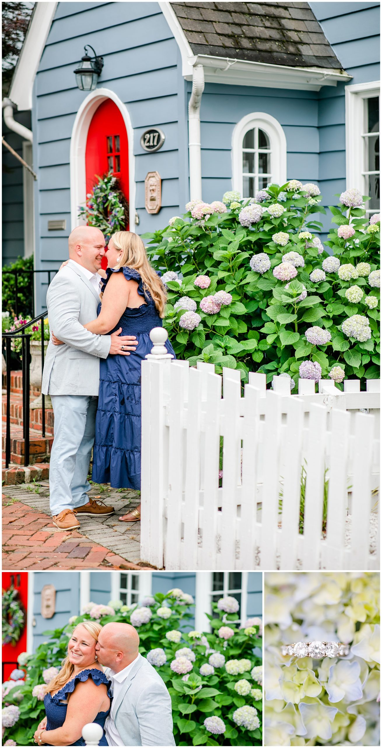 late spring Annapolis engagement photos, nautical engagement photos, Annapolis Maryland, Maryland engagement photos, MD wedding photographer, MD engagement photos, all American engagement photos, downtown Annapolis engagement photos, Annapolis photographer, Rachel E.H. Photography, summer engagement photos, red white and blue aesthetic, spring engagement photos, five stone engagement ring