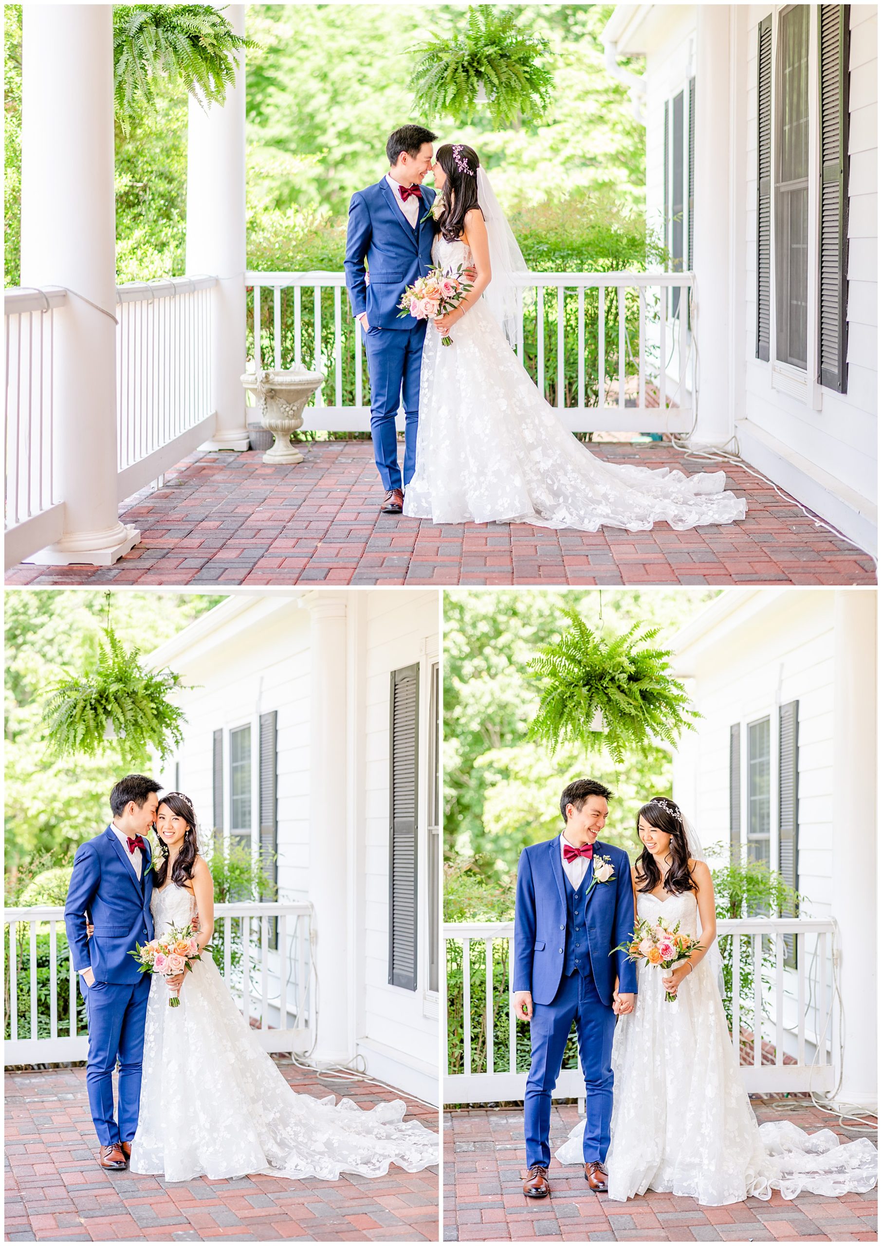 spring Westfields Golf Club wedding, Clifton Virginia wedding, northern Virginia wedding venue, DC wedding photographer, DC photographer, Virginia country club wedding, spring wedding aesthetic, Chinese American wedding, Rachel E.H.Photography, bride and groom touching noses, bride and groom laughing