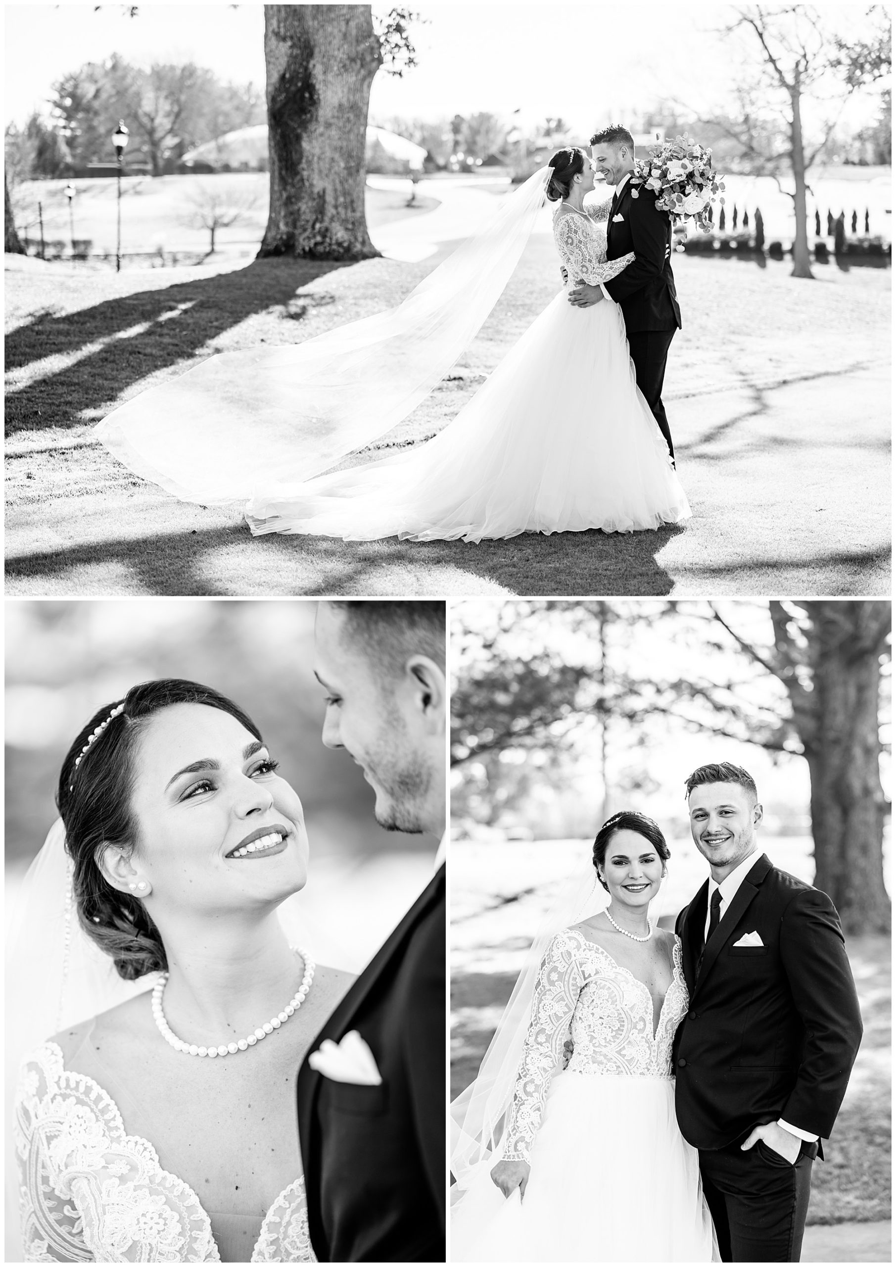 royal inspired Country Club of Fairfax wedding, Fairfax VA photographer, country club wedding, DC area country club, DC country club wedding, DC wedding photography, northern Virginia wedding photography,DC wedding photographer, golf course wedding, winter wedding, royals inspired wedding, Rachel E.H. Photography, black and white, bride smiling at groom, couple almost kissing